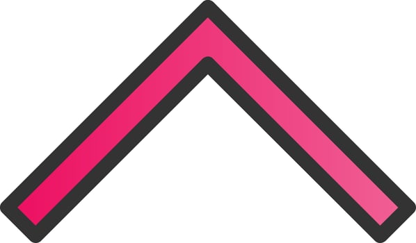 Chevron Up Vector Icon Design