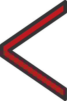 Angle Left Vector Icon Design