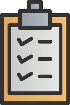 Clipboard Check Vector Icon Design