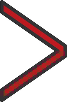 Angle Right Vector Icon Design