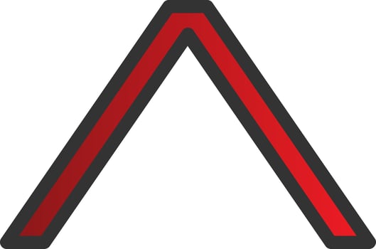 Angle Up Vector Icon Design