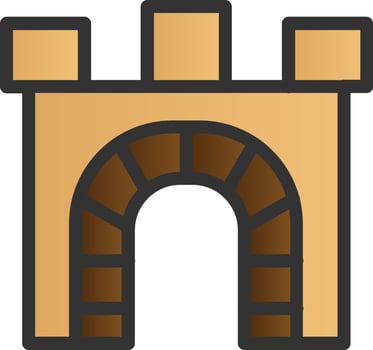 Archway Vector Icon Design