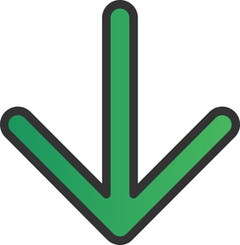 Arrow Down Vector Icon Design