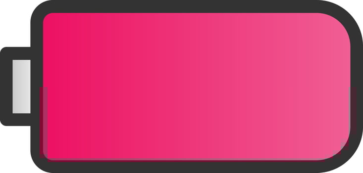 Battery Empty Vector Icon Design