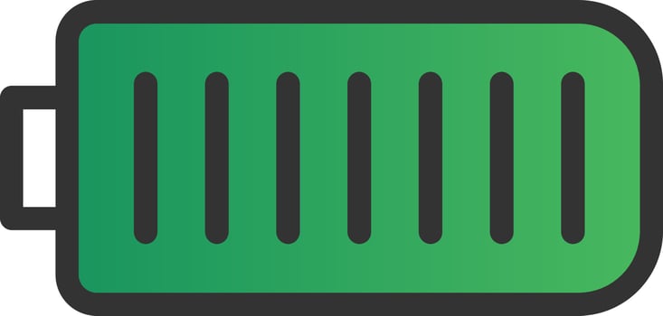 Battery Full Vector Icon Design
