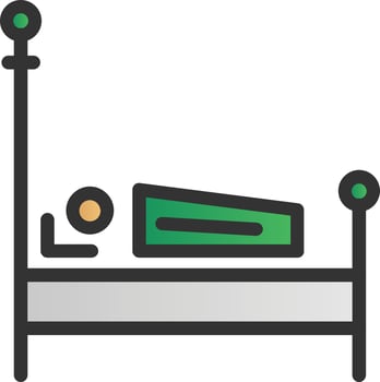 Bed Vector Icon Design