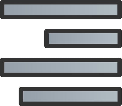 Align Left Vector Icon Design