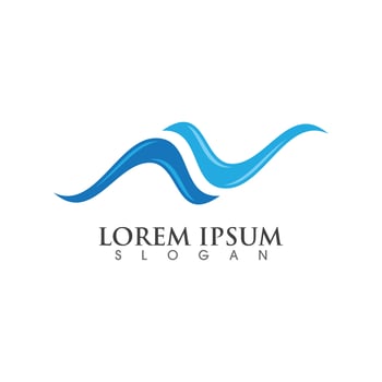 Water wave icon vector