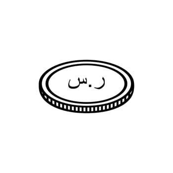 Arab Saudi Currency Icon Symbol, Saudi Riyal, SAR Sign. Vector Illustration