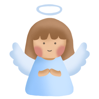 Light Blue Angel  illustration png