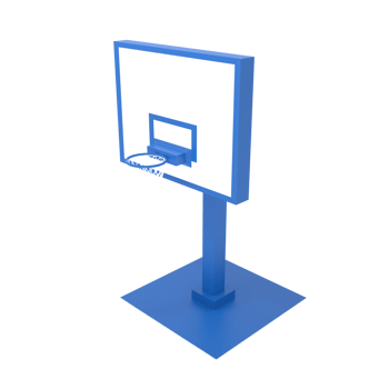 basketball panel  Perspective View 3d rendering png