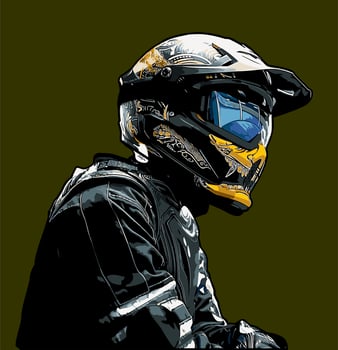 biker vector template