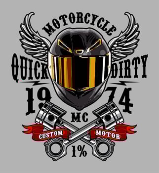 biker vector template