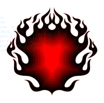 fire flame vector template for graphic design