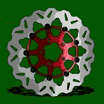 disc brake motorcycles vector template