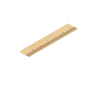 Small ruler icon, isometric style vector