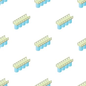 Concrete bridge pattern seamless vector