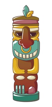 Mexico idol icon, cartoon style vector