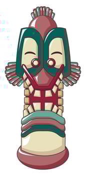 Idol style icon, cartoon style vector