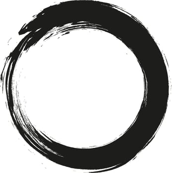 Circles of paint on a white background. Grunge. Frame. Brush. Circle drawn with ink brush. Design element logo, baner. Black abstract circle. vector