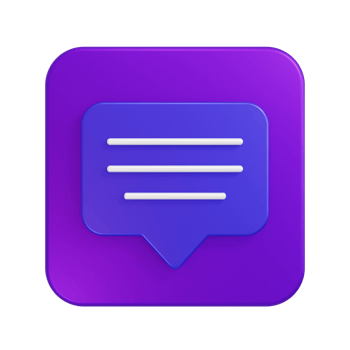 Message Icon 3D Illustration png