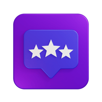 Rating Icon Design 3D Illustration png