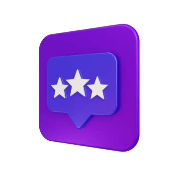 Rating Icon Design 3D Illustration png