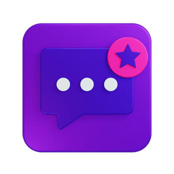 Favorite Chat Icon 3D Illustration png