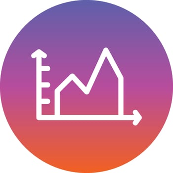 Filled Graph Vector Icon Design