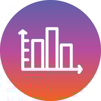 Column Chart Vector Icon Design