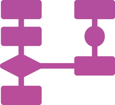Flowchart Vector Icon Design