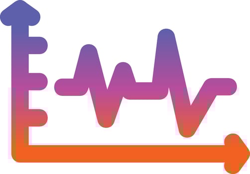 Inflation Graph Vector Icon Design