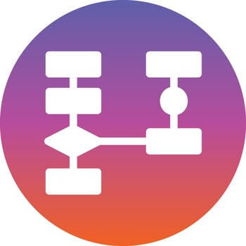 Flowchart Vector Icon Design