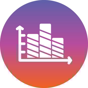 Striped Bars Vector Icon Design