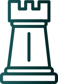 Chess Rook Vector Icon Design