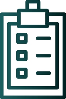 Clipboard List Vector Icon Design