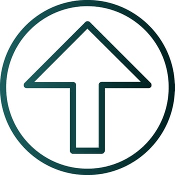 Arrow Alt Circle Up Vector Icon Design