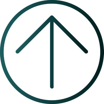 Arrow Circle Up Vector Icon Design