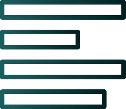 Align Right Vector Icon Design