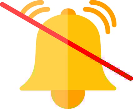 Bell Slash Vector Icon Design Vector Icon Design