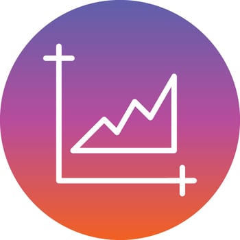 Chart Area Vector Icon Design