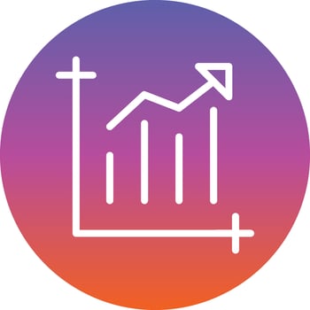 Chart Bar Vector Icon Design