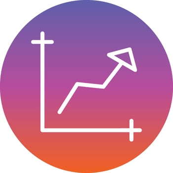 Chart Line Vector Icon Design