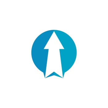 Arrows logo template vector icon illustration