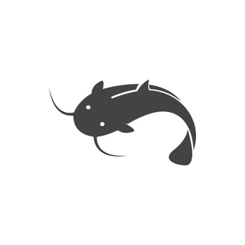 Catfish logo template vector icon illustration