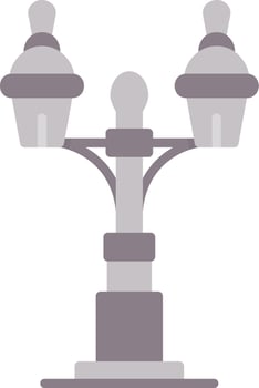 Street Lamp Creative Icon Design vector