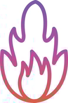 Burn Vector Icon Design