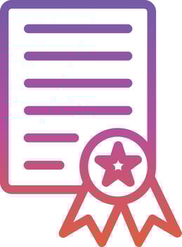 Certificate Vector Icon Design
