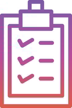 Clipboard Check Vector Icon Design