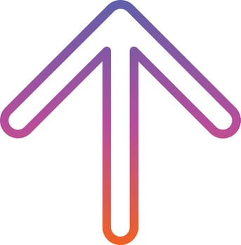 Arrow Up Vector Icon Design